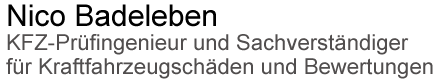KFZ-Prüfstelle und Sachverständigenbüro Dipl.-Ing.Nico Badeleben logo